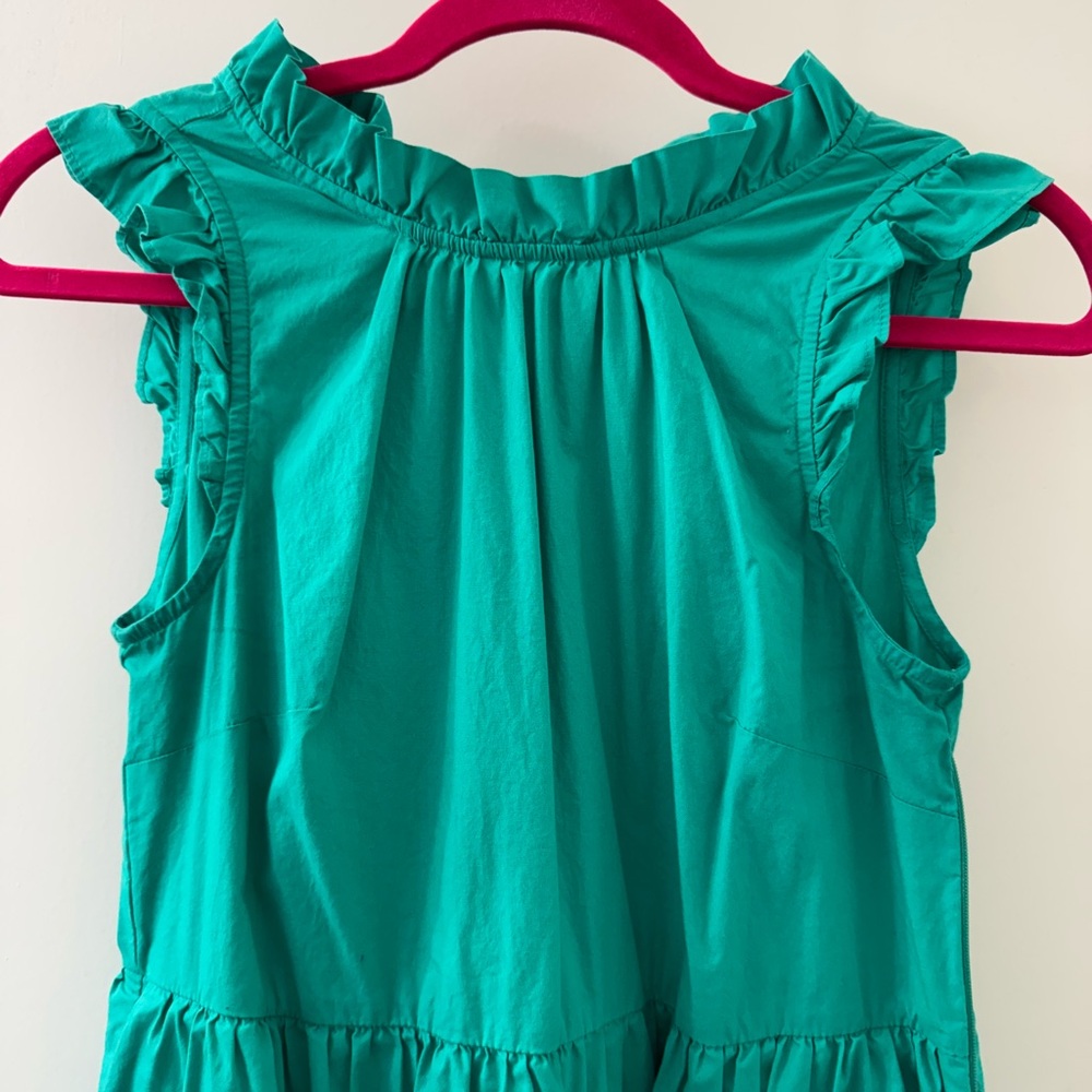 JCrew Sleevless Green Dress 00 - Picture 2 of 8